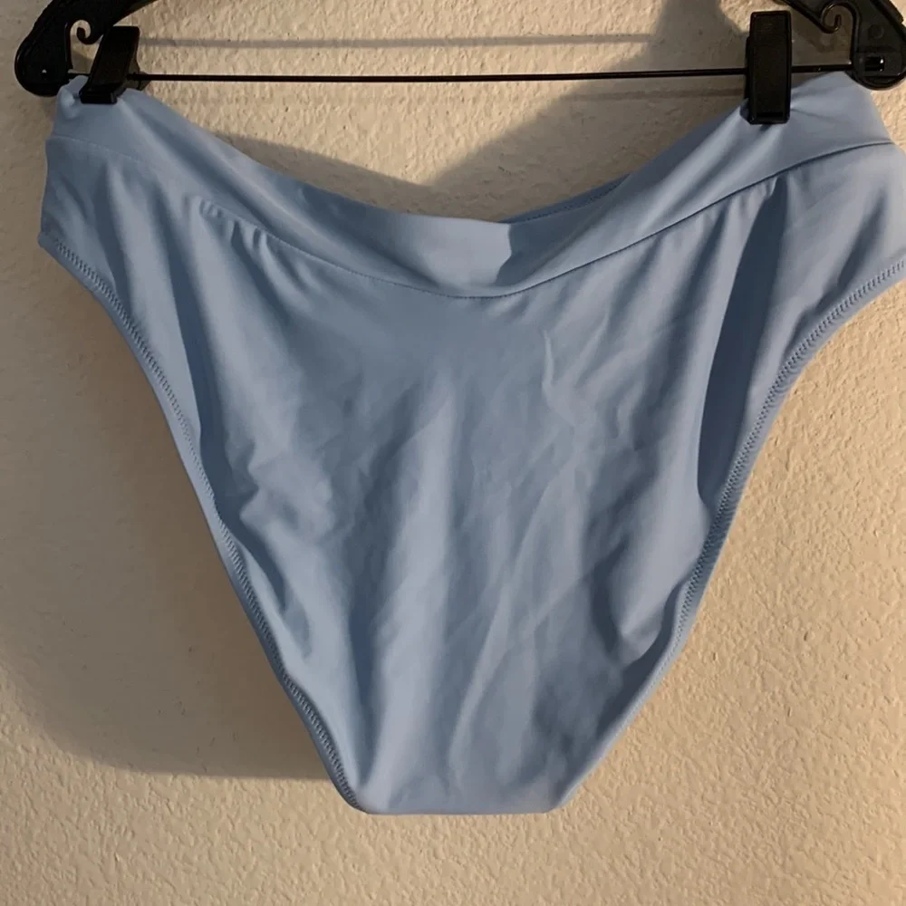 J Crew NEW blue XL bikini Swim Bottom summer vacation Spring high waist RESORT